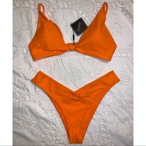 NWT Zaful Orange Bikini Bathing-suit